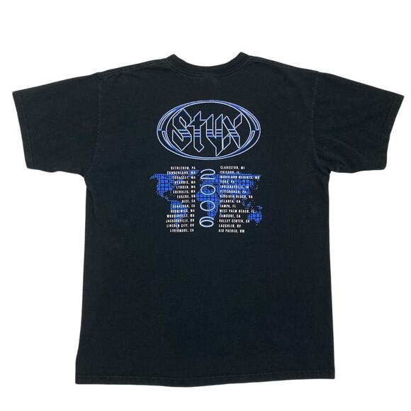 STYX 2006 World Tour T Shirt Size Large Band Merch TOMMY SHAW JAMES YOUNG GOOD - Picture 8 of 9
